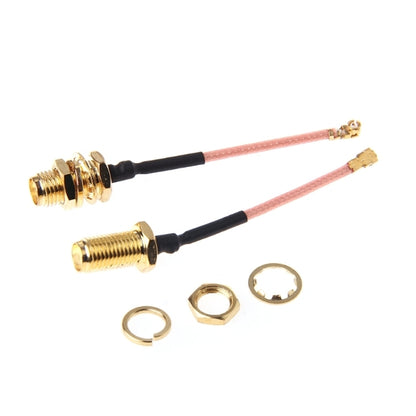 5 ชิ้น RG178 Ufl / IPX / IPEX ถึง SMA หญิงอะแดปเตอร์สายเคเบิลถักเปีย, ความยาว: 5 ซม., 5cm