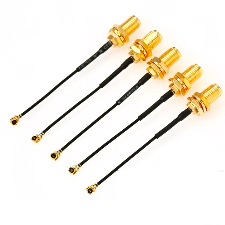 5 ชิ้น / เซ็ต RG178 Ufl / IPX / IPEX ถึง SMA หญิงอะแดปเตอร์สายถักเปีย, ความยาว: 20 ซม., 20cm
