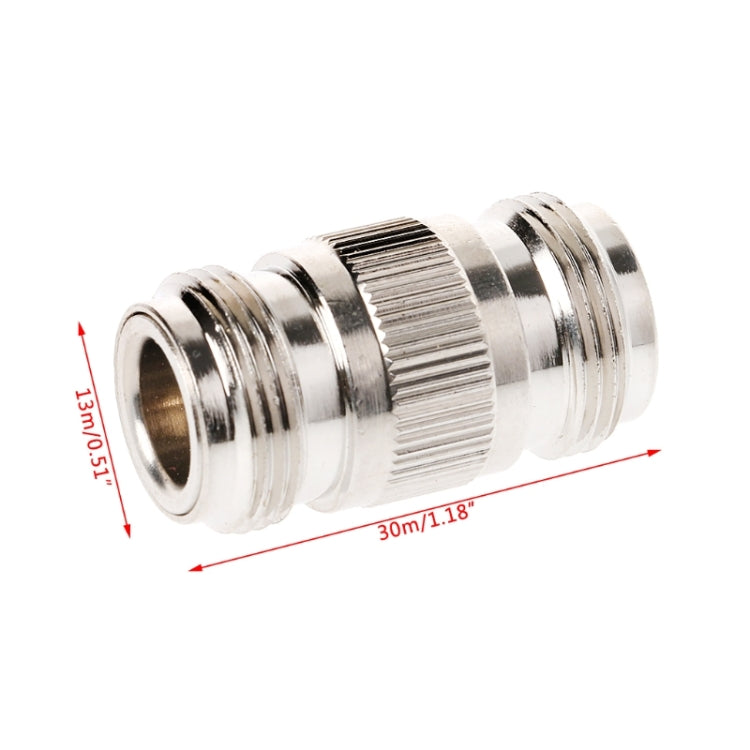 N-Type แจ็คตัวเมียคู่ RF Coupler WiFi เสาอากาศโคแอกเชียลอะแดปเตอร์ขั้วต่อบาร์เรล