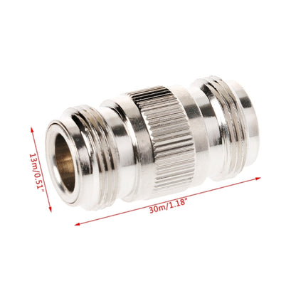 N-Type แจ็คตัวเมียคู่ RF Coupler WiFi เสาอากาศโคแอกเชียลอะแดปเตอร์ขั้วต่อบาร์เรล