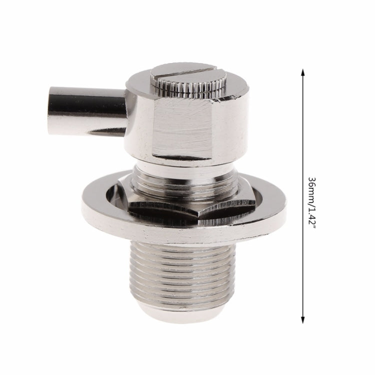 UHF ตัวเมีย SO239 ขั้วต่อ RF มุมขวาสำหรับสายโคแอกเซียล RG58 / RG142 LMR195
