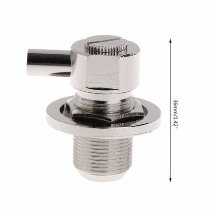 UHF ตัวเมีย SO239 ขั้วต่อ RF มุมขวาสำหรับสายโคแอกเซียล RG58 / RG142 LMR195