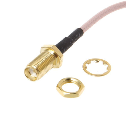 SMA หญิงถึง CRC9 / TS9 คู่ RF เชื่อมต่อโคแอกเชียลสายอะแดปเตอร์ RG316 ความยาว: 15 ซม.