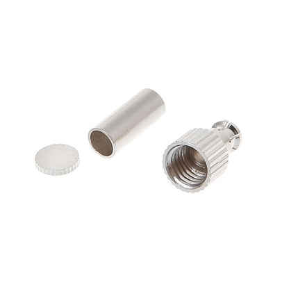2 in 1 TS9 / CRC9 มุมขวาชาย RF เชื่อมต่อการ์ดโคแอกเซียลสำหรับ RG174 / 178 / 316 LMR100