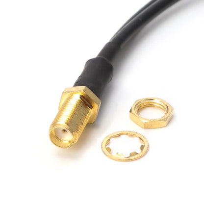 RG174 SMA Female ถึง 2 x TS9 Male Connecting Cable Extension, ความยาว: 15 ซม, SMA Female to 2 x TS9 Male 15cm