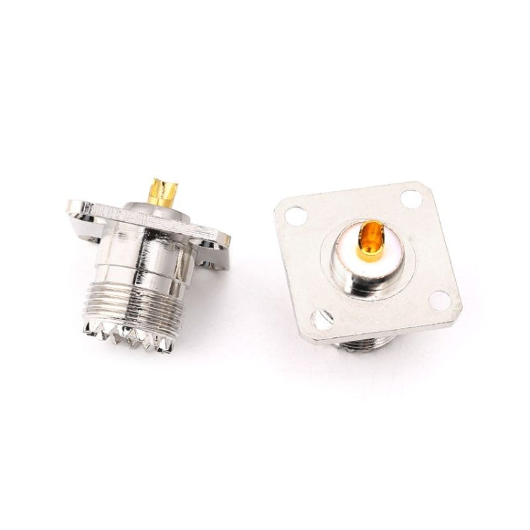 5 ชิ้น UHF SO239 หญิงหน้าแปลนแผงฝาครอบแชสซี Mount Adapter