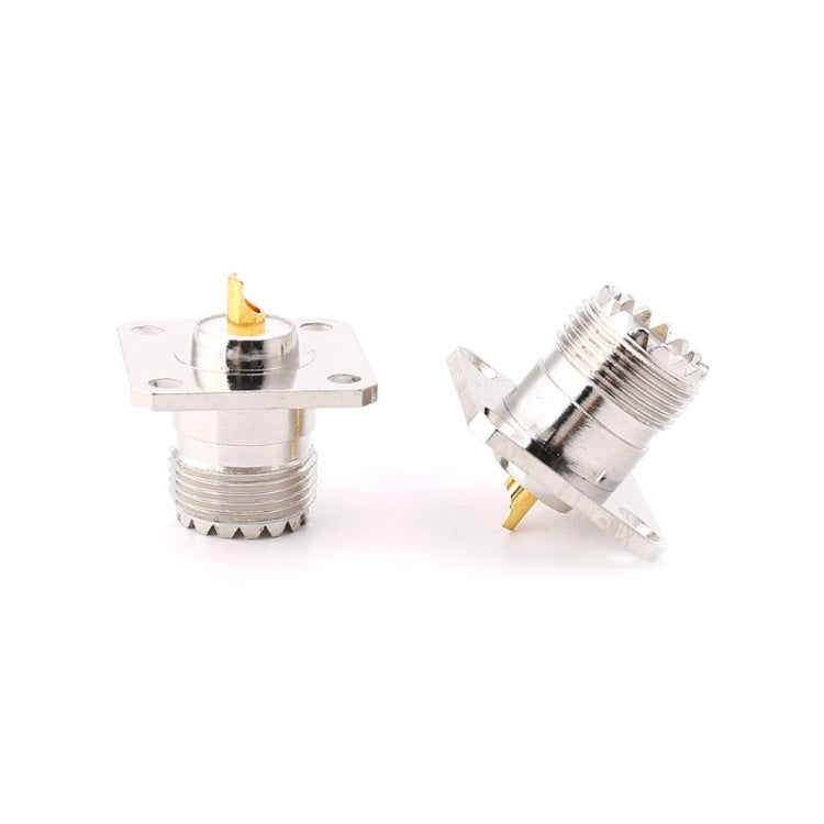 5 ชิ้น UHF SO239 หญิงหน้าแปลนแผงฝาครอบแชสซี Mount Adapter