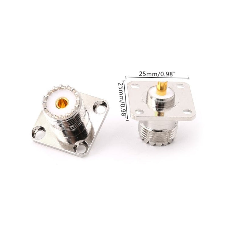 5 ชิ้น UHF SO239 หญิงหน้าแปลนแผงฝาครอบแชสซี Mount Adapter