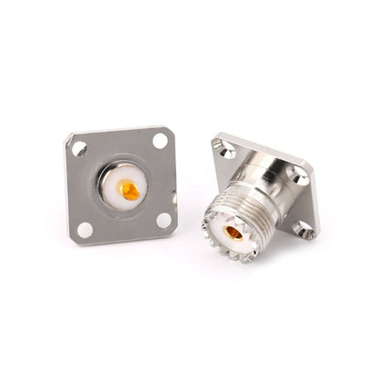 5 ชิ้น UHF SO239 หญิงหน้าแปลนแผงฝาครอบแชสซี Mount Adapter