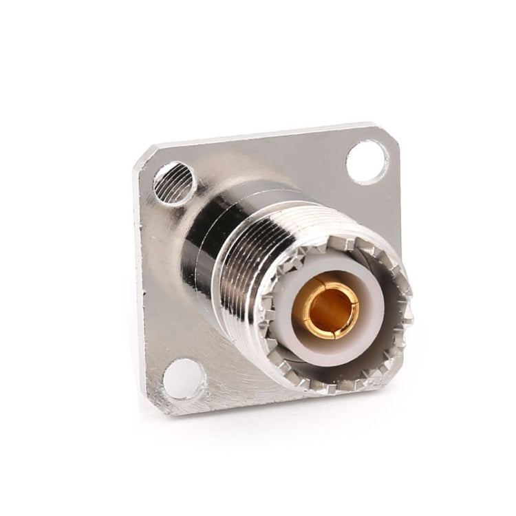 UHF SO239 หญิงกับหญิงพร้อมอะแดปเตอร์เชื่อมต่อ RF แบบแผงเมาท์