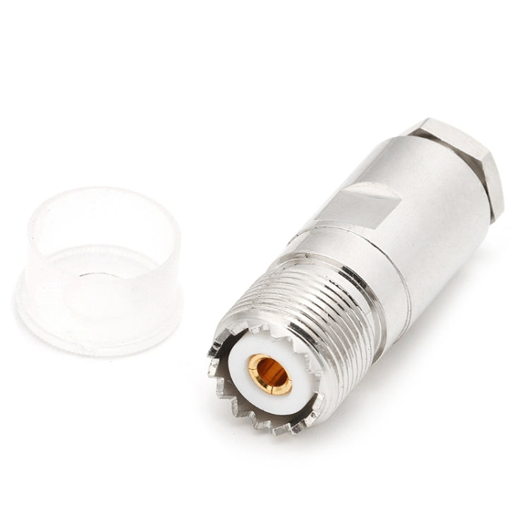 UHF SO239 PL259 หญิงปลั๊กอะแดปเตอร์แคลมป์