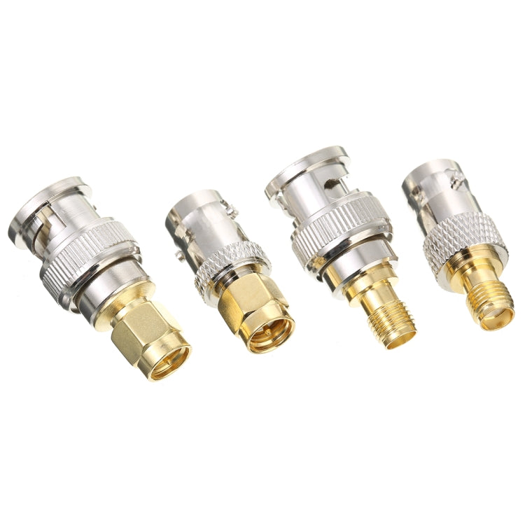 4 ชิ้น / เซ็ต SMA เป็น BNC ตัวเชื่อมต่ออะแดปเตอร์ RF Test Converter ชุด