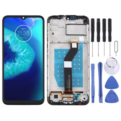 หน้าจอแอลซีดีและชุดประกอบDigitizerพร้อมกรอบสำหรับMotorola Moto G8 Power Lite, For Moto G8 Power Lite