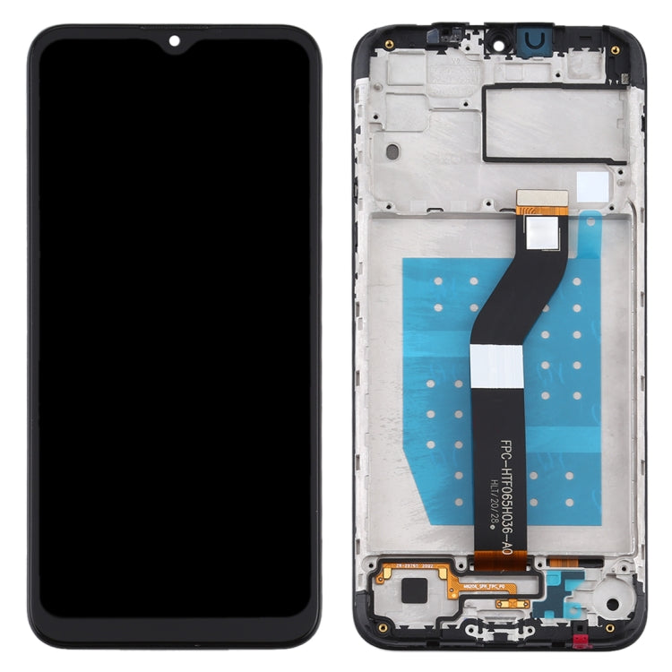 หน้าจอแอลซีดีและชุดประกอบDigitizerพร้อมกรอบสำหรับMotorola Moto G8 Power Lite, For Moto G8 Power Lite