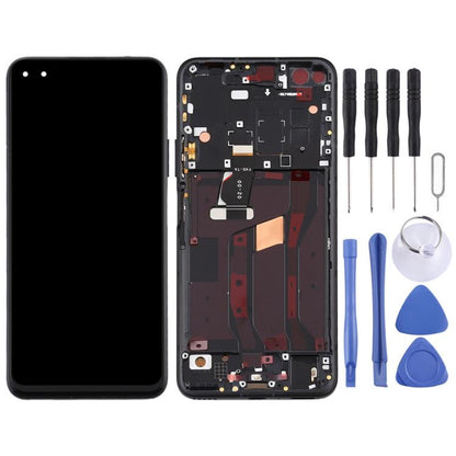 หน้าจอแอลซีดีและชุดประกอบDigitizerพร้อมกรอบสำหรับHuawei Nova 6 5G, For Huawei Nova 6 5G, For Huawei Nova 6 5G (Dark Blue), For Huawei Nova 6 5G(Purple)