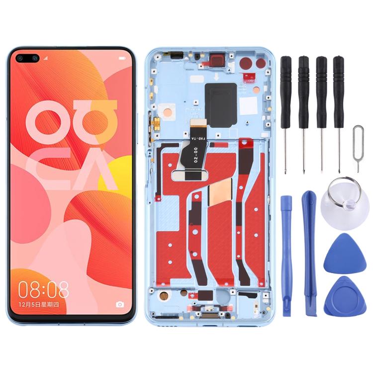 หน้าจอแอลซีดีและชุดประกอบDigitizerพร้อมกรอบสำหรับHuawei Nova 6 5G, For Huawei Nova 6 5G, For Huawei Nova 6 5G (Dark Blue), For Huawei Nova 6 5G(Purple)