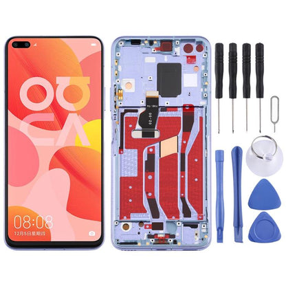 หน้าจอแอลซีดีและชุดประกอบDigitizerพร้อมกรอบสำหรับHuawei Nova 6 5G, For Huawei Nova 6 5G, For Huawei Nova 6 5G (Dark Blue), For Huawei Nova 6 5G(Purple)
