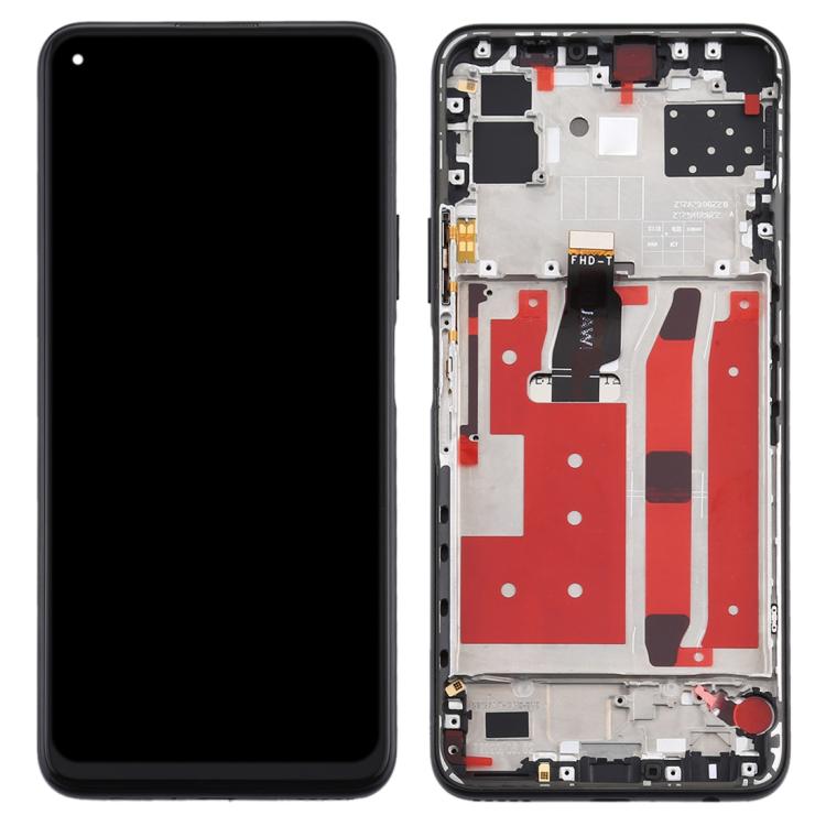 หน้าจอแอลซีดีและชุดประกอบDigitizerพร้อมกรอบสำหรับHuawei Nova 7 SE, For Huawei Nova 7 SE