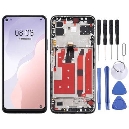หน้าจอแอลซีดีและชุดประกอบDigitizerพร้อมกรอบสำหรับHuawei Nova 7 SE, For Huawei Nova 7 SE