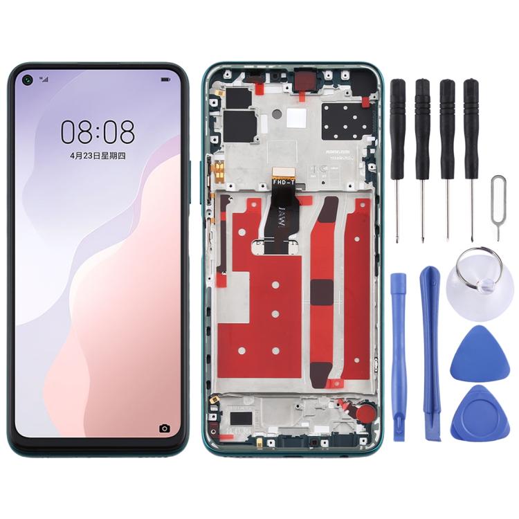 หน้าจอแอลซีดีและชุดประกอบDigitizerพร้อมกรอบสำหรับHuawei Nova 7 SE, For Huawei Nova 7 SE