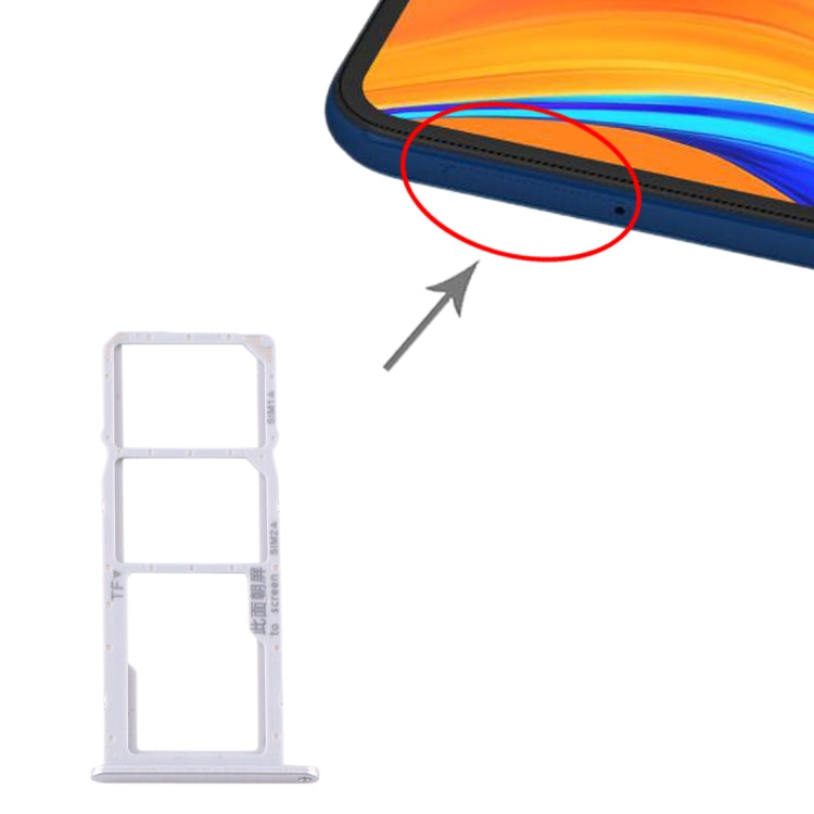 ถาดซิมการ์ด + ถาดซิมการ์ด + ถาดการ์ด Micro SD สำหรับ Huawei Y6s (2020), For Huawei Y6s (2020)