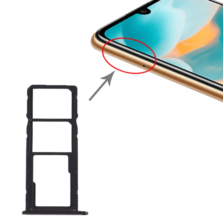 ถาดซิมการ์ด + ถาดซิมการ์ด + ถาดการ์ด Micro SD สำหรับ Huawei Y6 (2019), For Huawei Y6 (2019)