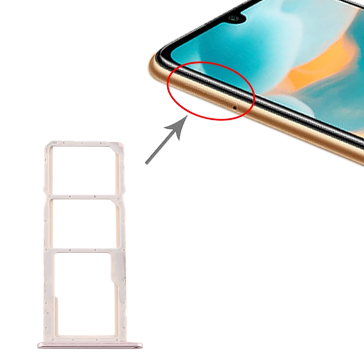 ถาดซิมการ์ด + ถาดซิมการ์ด + ถาดการ์ด Micro SD สำหรับ Huawei Y6 (2019), For Huawei Y6 (2019)