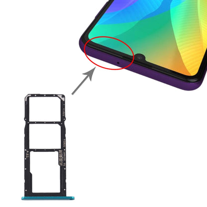 ถาดซิมการ์ด + ถาดซิมการ์ด + ถาดการ์ด Micro SD สำหรับ Huawei Y6p, For Huawei Y6p