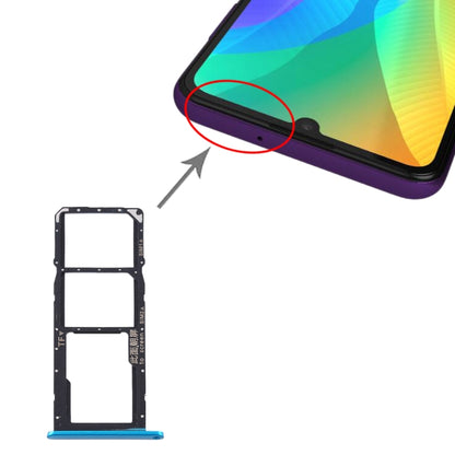 ถาดซิมการ์ด + ถาดซิมการ์ด + ถาดการ์ด Micro SD สำหรับ Huawei Y6p, For Huawei Y6p