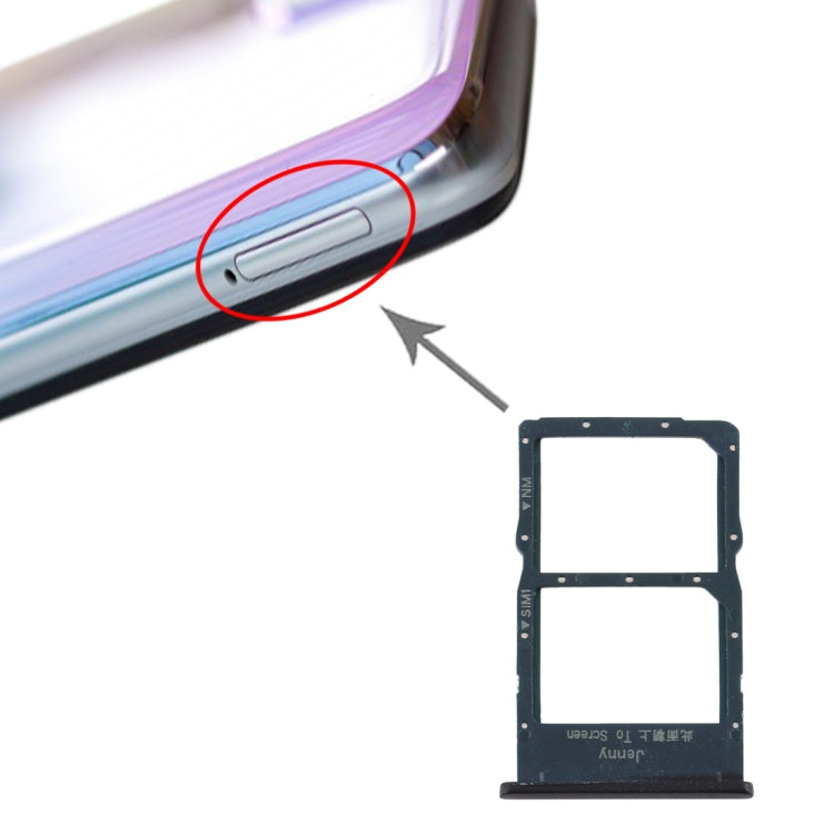 ถาดซิมการ์ด + ถาดการ์ด NM สำหรับ Huawei P40 Lite, For Huawei P40 Lite