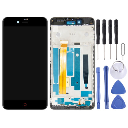 หน้าจอแอลซีดีและชุดประกอบDigitizerพร้อมกรอบสำหรับZTE Nubia Z11 Mini S NX549J, For ZTE Nubia Z11 Mini S