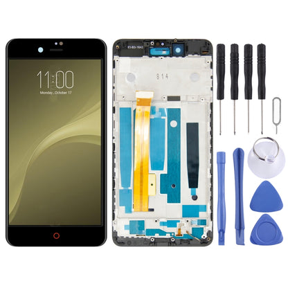 หน้าจอแอลซีดีและชุดประกอบDigitizerพร้อมกรอบสำหรับZTE Nubia Z11 Mini S NX549J, For ZTE Nubia Z11 Mini S