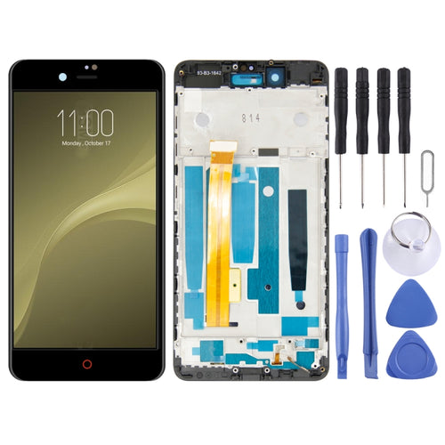 หน้าจอแอลซีดีและชุดประกอบDigitizerพร้อมกรอบสำหรับZTE Nubia Z11 Mini S NX549J, For ZTE Nubia Z11 Mini S