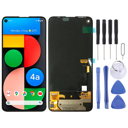 ต้นฉบับOLEDวัสดุหน้าจอแอลซีดีและDigitizerสมัชชาเต็มรูปแบบสำหรับGoogle Pixel 4a 5G GD1YQ G025I, For Google Pixel 4a 5G(Original)