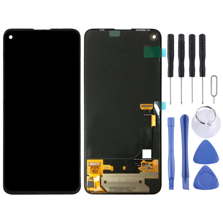 ต้นฉบับOLEDวัสดุหน้าจอแอลซีดีและDigitizerสมัชชาเต็มรูปแบบสำหรับGoogle Pixel 4a 5G GD1YQ G025I, For Google Pixel 4a 5G(Original)
