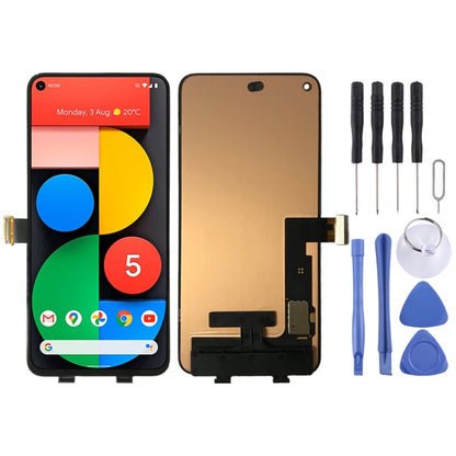 Original OLED วัสดุหน้าจอ LCD และ Digitizer Full ASSEMBLY สำหรับ Google Pixel 5 GD1YQ GTT9Q, For Google Pixel 5(Original)