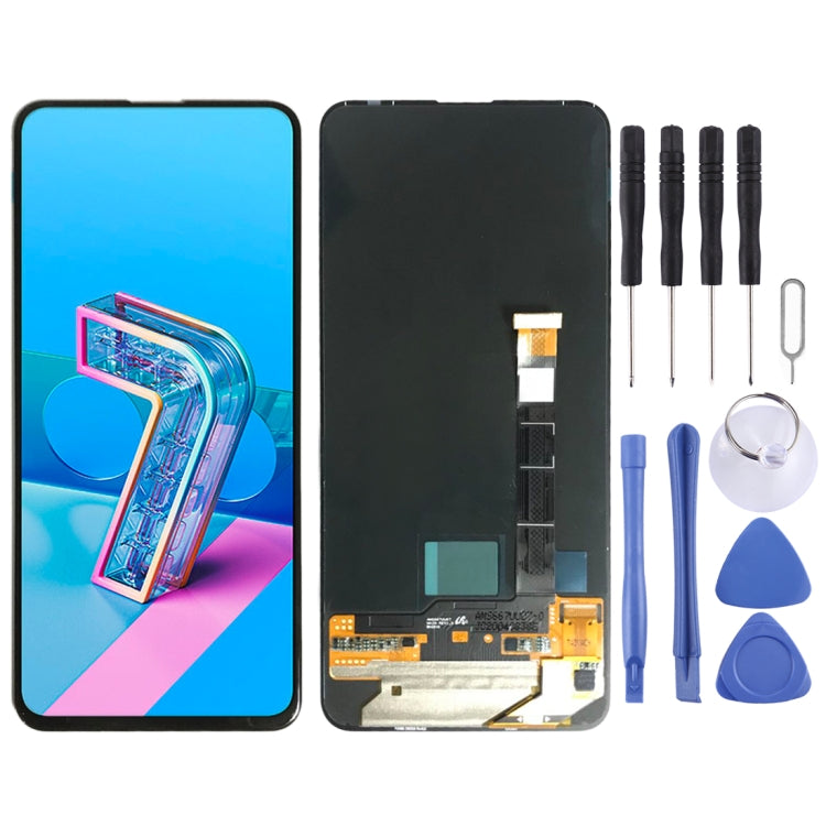 วัสดุ OLED หน้าจอแอลซีดีและชุดประกอบ Digitizer สำหรับ Asus ZenFone 7 / ZenFone 7 Pro ZS671KS ZS670KS, For Asus ZenFone 7(OLED Material)