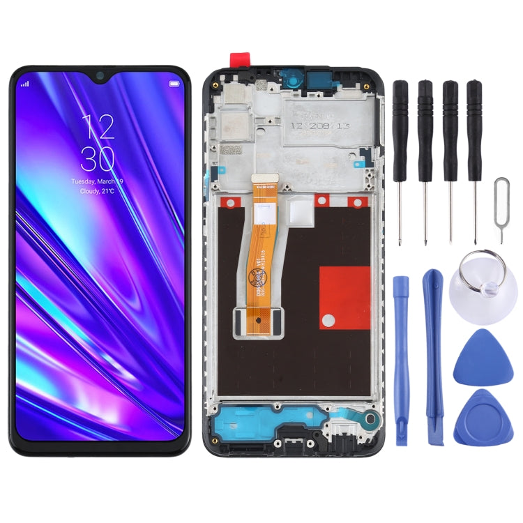 หน้าจอแอลซีดีและชุดประกอบDigitizerพร้อมกรอบสำหรับOPPO Realme 5 Pro / Realme Q RMX1971, For OPPO Realme 5 Pro