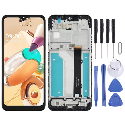 หน้าจอแอลซีดีและชุดประกอบDigitizerพร้อมกรอบสำหรับLG K41s LMK410EMW, LM-K410EMW, LM-K410, For LG K41s