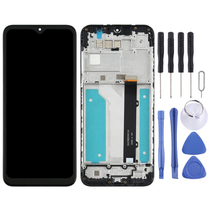 หน้าจอแอลซีดีและชุดประกอบDigitizerพร้อมกรอบสำหรับLG K41s LMK410EMW, LM-K410EMW, LM-K410, For LG K41s