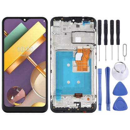 หน้าจอแอลซีดีและชุดประกอบDigitizerพร้อมกรอบสำหรับLG K22 LMK200Z, LMK200E, LMK200B, LM-K200, For LG K22
