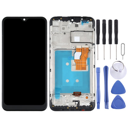 หน้าจอแอลซีดีและชุดประกอบDigitizerพร้อมกรอบสำหรับLG K22 LMK200Z, LMK200E, LMK200B, LM-K200, For LG K22