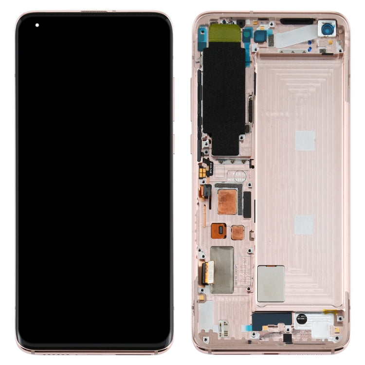 หน้าจอแอลซีดีและชุดประกอบDigitizerพร้อมกรอบสำหรับXiaomi Mi 10 5G / Mi 10 Pro 5G M2001J2G, M2001J2I (รุ่นS), For Xiaomi Mi 10 5G (S Version)(Gold)