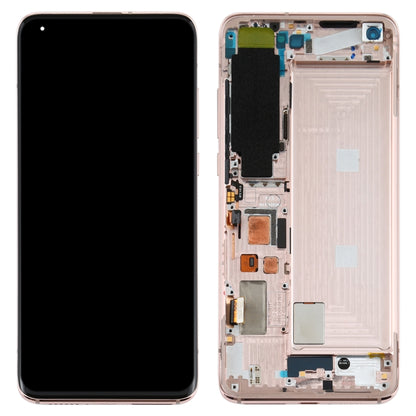 หน้าจอแอลซีดีและชุดประกอบDigitizerพร้อมกรอบสำหรับXiaomi Mi 10 5G / Mi 10 Pro 5G M2001J2G, M2001J2I (รุ่นS), For Xiaomi Mi 10 5G (S Version)(Gold)