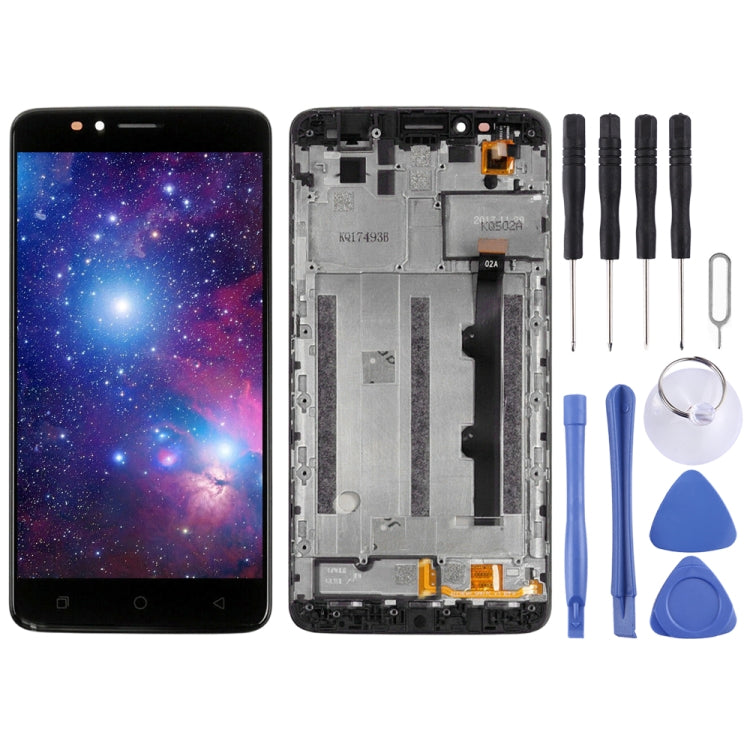 หน้าจอ LCD และชุดประกอบ Digitizer พร้อมกรอบสำหรับ T-Mobile Revvl Plus c3701a, For T-Mobile Revvl Plus(With Frame)