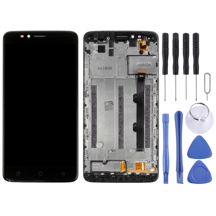 หน้าจอ LCD และชุดประกอบ Digitizer พร้อมกรอบสำหรับ T-Mobile Revvl Plus c3701a, For T-Mobile Revvl Plus(With Frame)