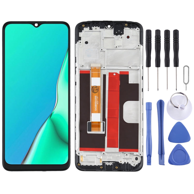 หน้าจอแอลซีดีและDigitizerสมัชชาเต็มพร้อมกรอบสำหรับOPPO A5 (2020) CPH1931 CPH1959 CPH1933 CPH1935 CPH1943, For OPPO A5 (2020)