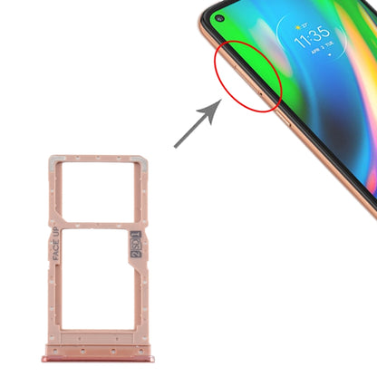 ถาดซิมการ์ด + ถาดซิมการ์ด / ถาดการ์ด Micro SD สำหรับ Motorola Moto G9 Plus XT2087-1, For Motorola Moto G9 Plus