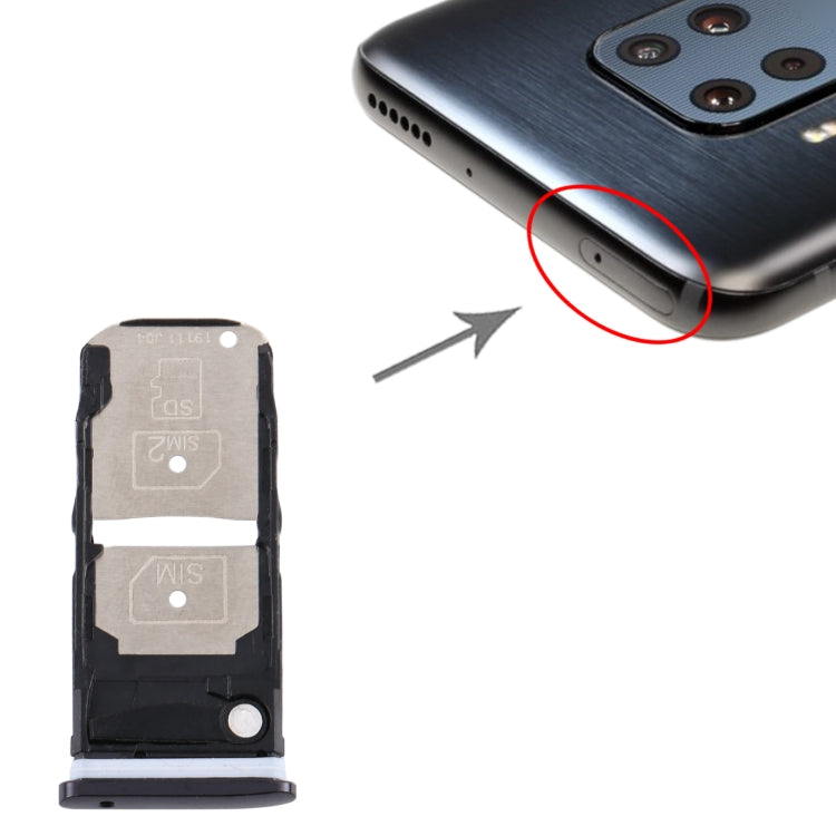 ถาดซิมการ์ด + ถาดซิมการ์ด / ถาดการ์ด Micro SD สำหรับ Motorola One Zoom, For Motorola One Zoom