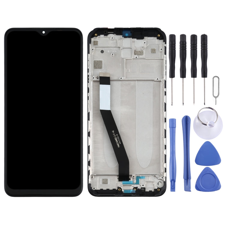 หน้าจอแอลซีดีและชุดประกอบDigitizerพร้อมกรอบสำหรับXiaomi Redmi 9 M2004J19G M2004J19C, For Xiaomi Redmi 9